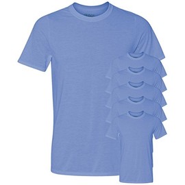 Gildan Men's Core Performance T-Shirt, Carolina Blue, S (Pack of 6)
