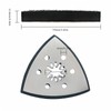 Set of 4 Sanding Plates, Triangle, Fine Sanding Plate, Multitool