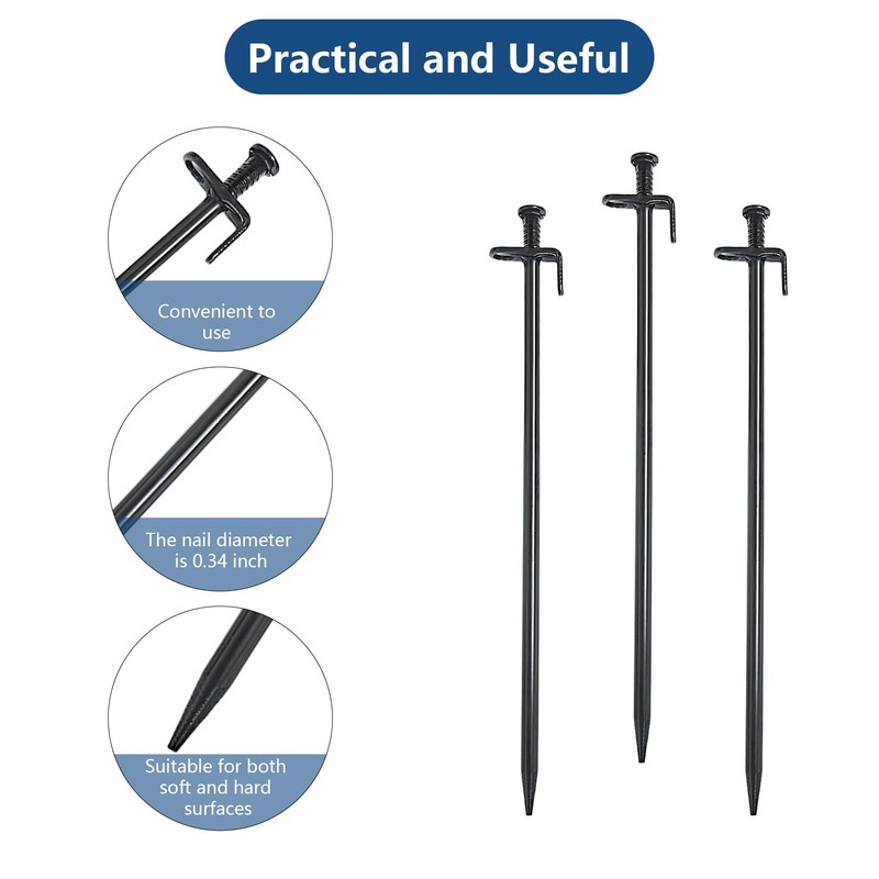 FANEAMADE Tree Stake Kit,Heavy Duty Steel Tree Straightening Kit,Tree Staking