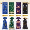 Threetols 100 PCS Eid Mubarak Cellophane Treat Bags, Ramadan Kareem