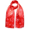 Basic Sense Christmas Scarf Silky Satin Neck Scarves, Snowflake -