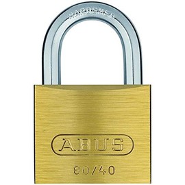 ABUS 20035 60/40 Brass Padlock, Brown, Set of 12 Piece