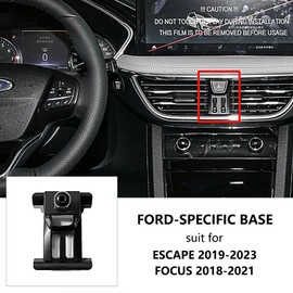 UDIWOK Escape/Focus Car Mount, Exclusive Mobile Phone Holder for Ford Escape (2019~2023) / Focus (2018~2021)
