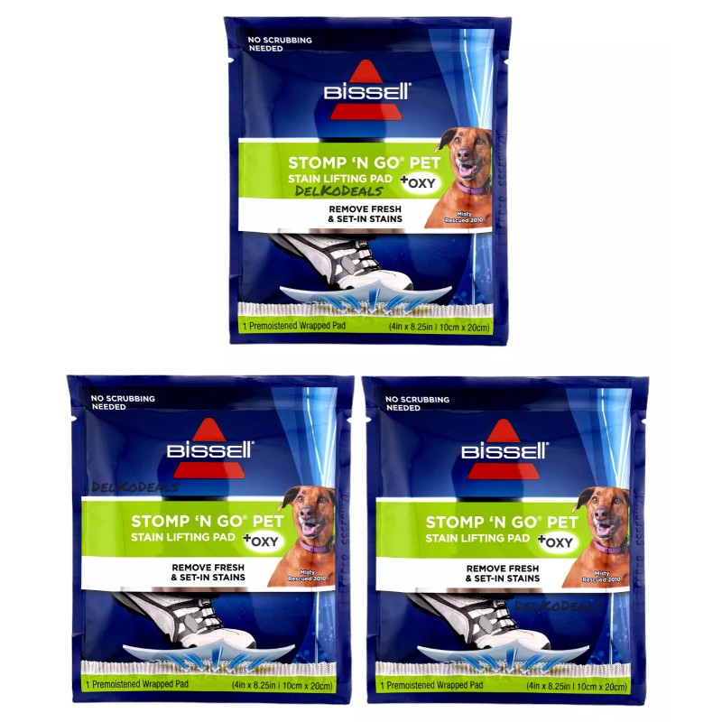 BISSELL 3-PACK Bissell Stomp 'N Go Pet Lifting Pads +