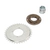 410 Sprocket Toothless Flywheel Kit with Silver Adapter Steel Light