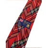 Men's Royal Stewart Red Tartan Clip On Neck Tie