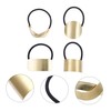 Beavorty 4pcs Metal Hair Ropes Ponytail Holders Women Fashion Headdress
