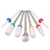7pcs Ceramic Nail Drill Bits Set Pedicure & Manicure Drill