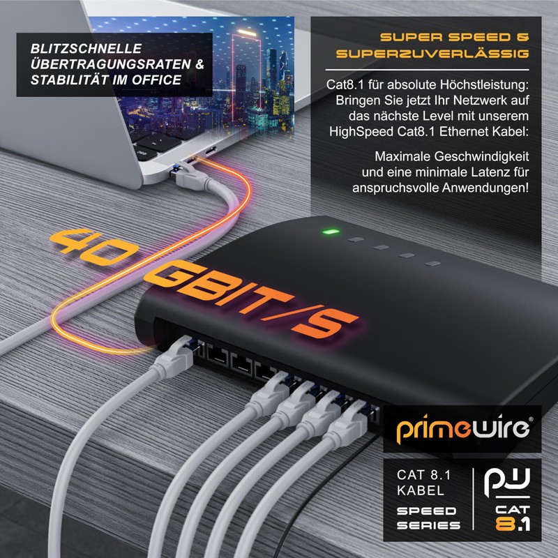 DE CAT.8 Networking Cable