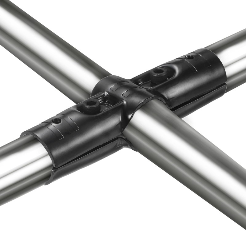 M METERXITY 2-Pack Structural Pipe Connector, 3 Way Pipe Clamp