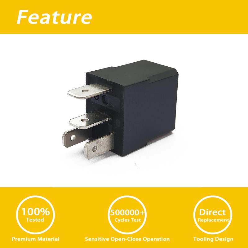 GROBARPART 2 Packs 8DM-81950-11-00 Relay 4 Terminal Compatible with Yamaha