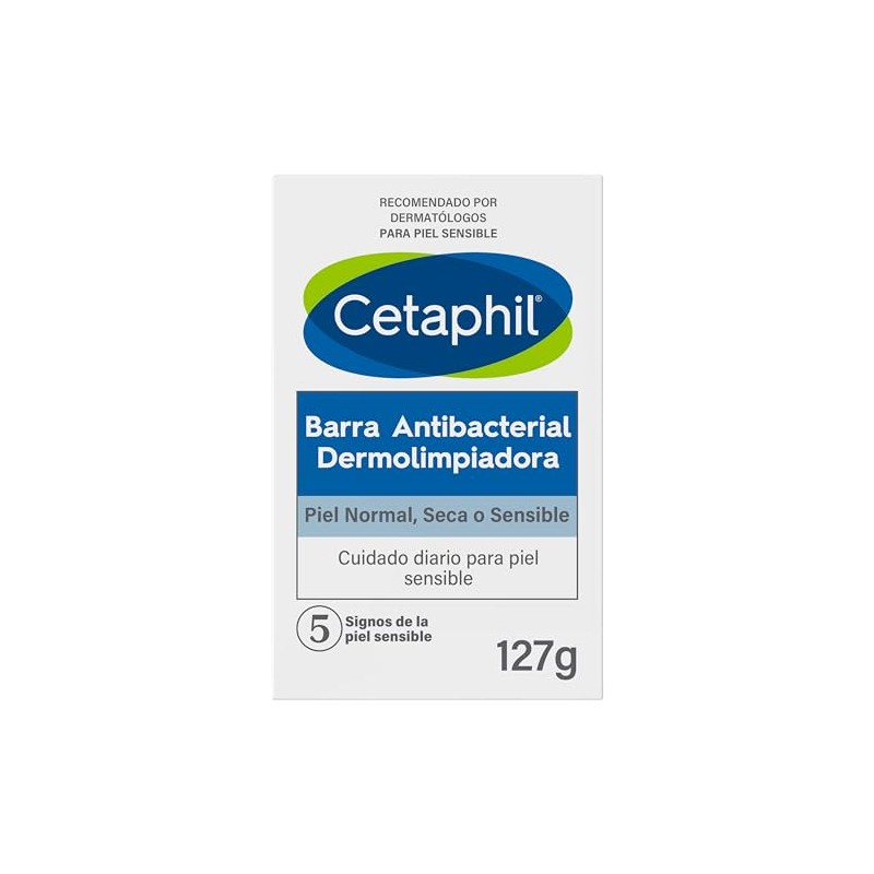 Cetaphil Barra Dermolimpiadora Antibacterial 127g para piel sensible