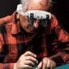 Hands Free Head Magnifying Glasses, Magnifier with Light, 1X, 2X,
