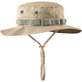 Boonie Hat Military Tactical Boonie Hats for Men Women Hunting Fishing Outdoor - Colour: Tan, Style: Standard