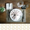 Cosmeria Golden Napkin Rings Metal Napkin Holders For Christmas, Weddings