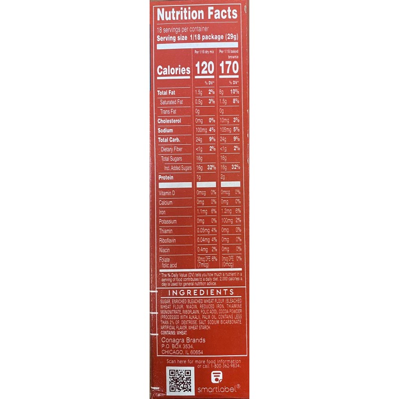 Duncan Hines DARK CHOCOLATE FUDGE Baking Brownie Mix 13X9 FAMILY