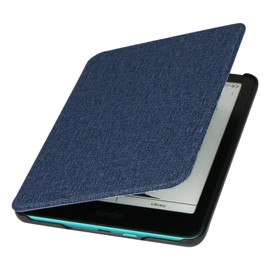 ZhaoCo Case for 7 Inch Kindle Paperwhite (12th Generation 2024), Kindle Colorsoft Signature and 7 Inch Kindle Paperwhite Signature Edition 2024 E-Reader, Slim PU Leather Protective Case - F Blue
