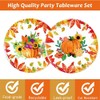 40pcs Thanksgiving Party Supplies ，2023 Fall party Plates and Napkins