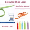 YITULOU Flat Shoe Laces for Trainers, 20 Pairs Coloured Shoe