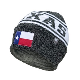 Colosseum Outdoors Texas Flag Beanie (Charcoal)