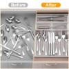 1 Pcs Utensil Drawer Silverware Organizer, Metal Mesh Expandable 13"