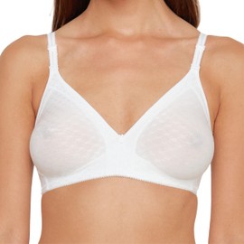 Susa Women's Non WirDD Bra White Weiß (003) 36C (Brand size : 80C)