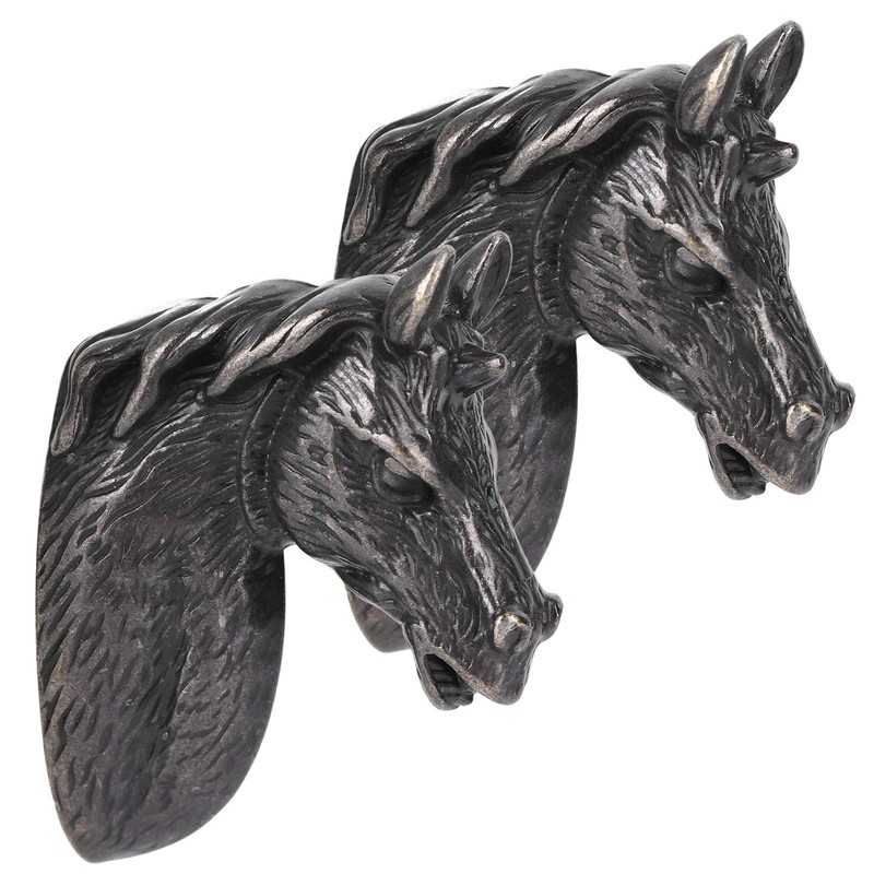 2 Sets Modern Stylish Cabinet Handles Zinc Alloy Waterproof Horse