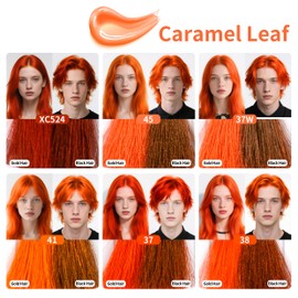 SUPIYA Temporary Hair Color - Washable Hair Wax for Men and Women, All-Day Hold Disposable Hair Wax for Party, Cosplay & Daily (Pumpkin Color #45)