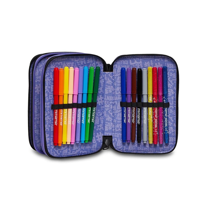 Mitama ASTUCCIO 3 Zip, Little Girls and Girls 3 Zip