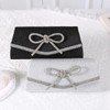Dreubea Women's Fashion Bowknot Rhinestone Evening Handbag Ladies' Shiny Clutch