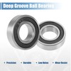 sourcing map 2 Pcs 6003-2RS Deep Groove Ball Bearing 17x35x10mm