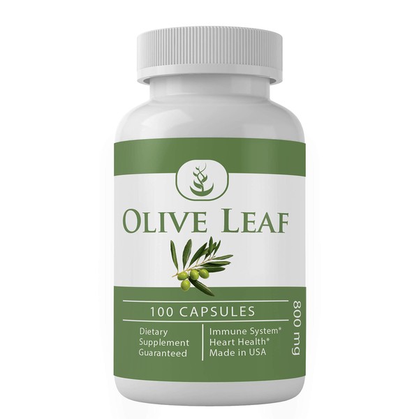Olive Leaf Extract (100 Capsules) 100% Pure & Natural, Non-GMO & Gluten-Free (940 mg Serving)