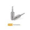 HARFINGTON 5pcs H2.5 Hex Screwdriver Bit 1/4" Hex Shank 25mm/1"