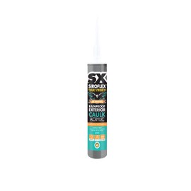 SX White Rainproof Exterior Caulk Acrylic - Instantly Rain Resistant - Long Lasting Flexible Seal - Overpaintable - Interior & Exterior Use - 310ml