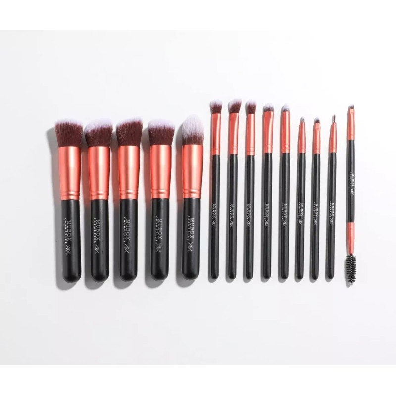 Make Up Box Set de 14 brochas de maquillaje Make