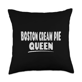 The Boston Cream Pie Design Store Boston Cream Pie Queen Throw Pillow, 18x18, Multicolor