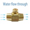 AOPANDA Brass 1/4" NPT Female Thread Push Button Check Valve