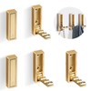 5 PCS Foldable Gold Wall Hooks,Modern Minimalist Clothes Hooks Invisible