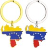 Hejhncii - Llavero con bandera de mapa de Venezuela de