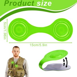 GXGM Pack of 3 2 in 1 Magnetic Reflectors, Reflectors Children for Bookmarks, Reflective Lapel Magnets, Reflector Clips Pendant, Reflectors Clothing for Backpack, Jacket, Clothing