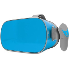 Decal Style Skin Wrap Compatible with Oculus Go Headset - Solids Collection Blue Neon (Oculus NOT Included)