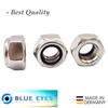 Blue Eyes Locking Nuts DIN985 Stainless Steel Hex Nuts Standard
