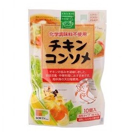 Sokensha Chicken Consomme, 1.6 oz (45 g) (4.5 g) x 10 pcs, JAN: 901735018550