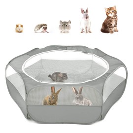 Circle Pet Circle, Pawaboo Pet Circle, Folding, Small Animal Fence, Play Circle, Pet, Gauge, Animal Friend Room, Play Circle, Outdoor/Indoor, Breeding Circle, Animal Circle, Rabbit, Hedgehog, 25.6 x
