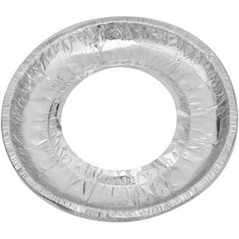 10 Pcs Round Aluminum Foil Square Stove Burn er Covers Disposable Heavy Thick Quality Bib Liners Drip Pans Gas Range Top Protectors Range Accessories