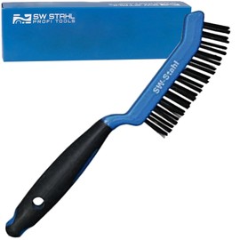 SW-Stahl 09321L Brake Caliper Brush, Steel Wire, Brake Caliper Brush Made of Steel Wire, Steel Wire Brush with Hanging Hole, Ergonomic Brake Caliper Cleaning Brush