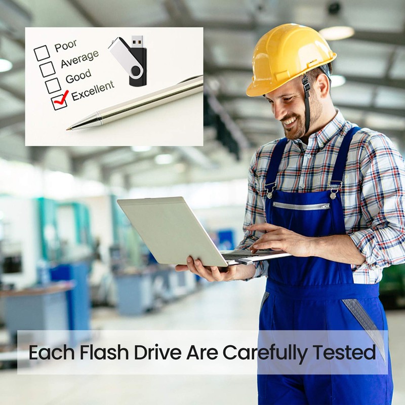 4GB Bulk Flash Drives 20 Pack, ABLAZE USB 2.0 Bulk