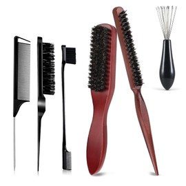 PMELCXD Allround Hair Brush Set - Boar Bristle Hair Brush for Sleek Braid and Sleek Bun - The Ultimate Hair Styling Solution