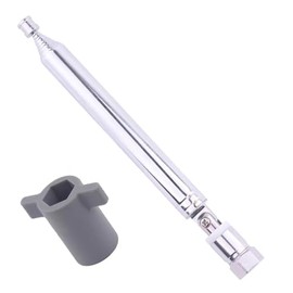 12 Sections Telescopic Aerial Antenna FM 75 Unbal for All F Connector Radio and Compatible with Tivoli Audio Model One, Two, Three,Musicsystem Radio