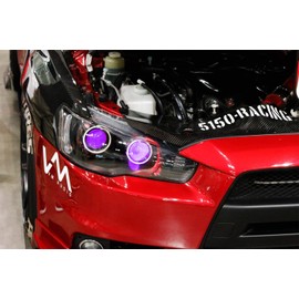 iJDMTOY 12000K Purple Devil Demon Eye LED Strips Modules Compatible with Projector Lens Retrofit